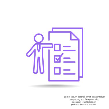 İnsan ile web simgesi listelemek için