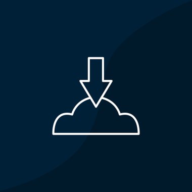 Bulut dosya karşıya yükleme simgesi 