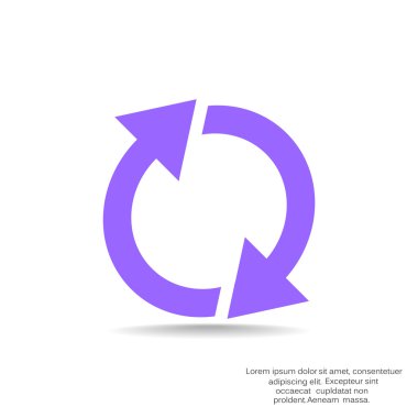 Oklar web simgesi olan daire