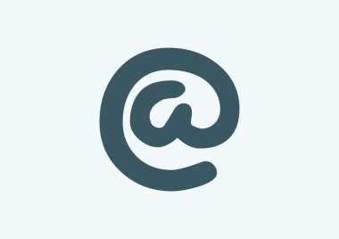 Geniş e-posta işareti web simgesi