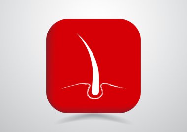 Sağlıklı saç web simgesi