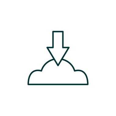 Bulut dosya karşıya yükleme simgesi 