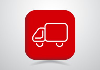 Nakliye ve teslimat web simgesi