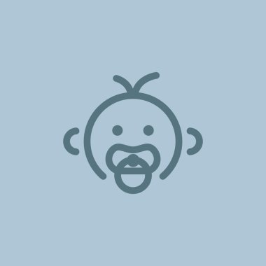 Bebek emziği ile basit simgesi