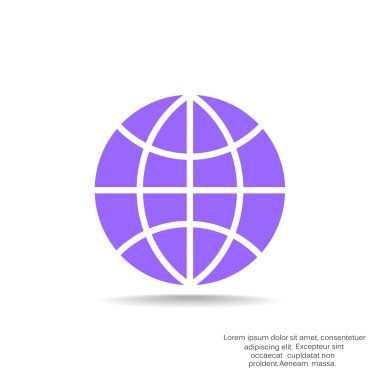 Basit küre web simgesi