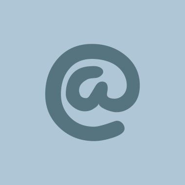 Geniş e-posta işareti web simgesi