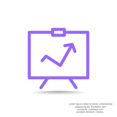 iş büyüyen grafik sunum simgesini