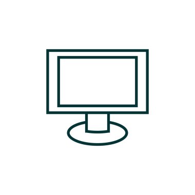 Boş monitör ekran web simgesi