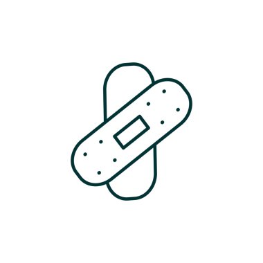 Bandaj sıva basit web simgesi