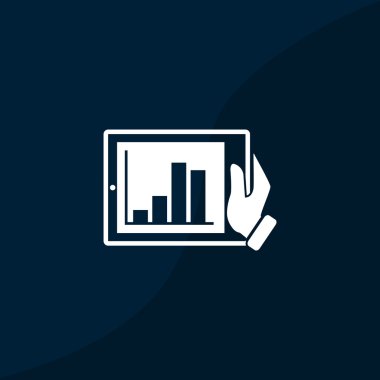 Dijital tablet basit web simgesi