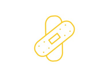 Bandaj sıva basit web simgesi