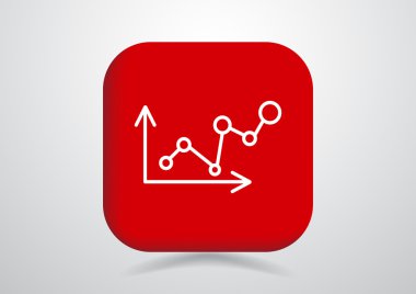 Eğri çizgi grafik simgesini