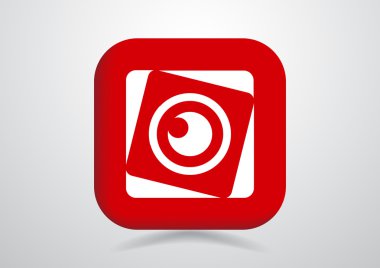 Objektif göz web simgesi