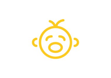 Ağlayan bebek siluet 