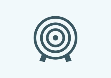 Yuvarlak hedef web simgesi