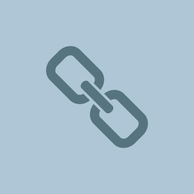 Zincir işareti iletişim web simgesi