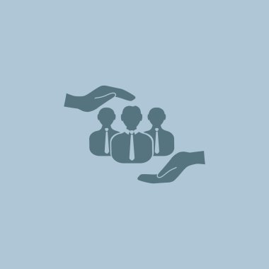 Bir grup insan el simgesi