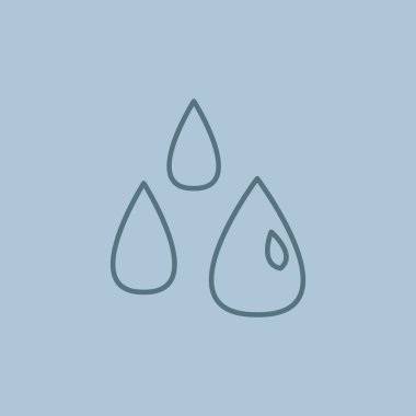 Sıvı damlacıkları basit web simgesi