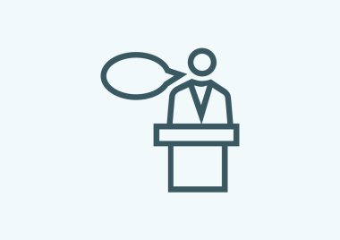 hoparlör simgesi silüeti