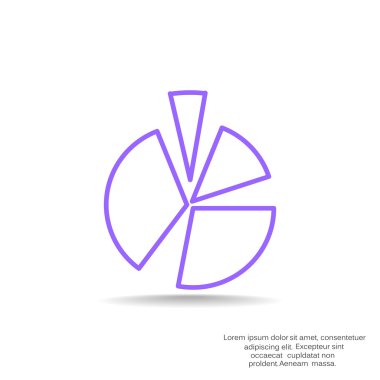 Basit yuvarlak Infographic web simgesi