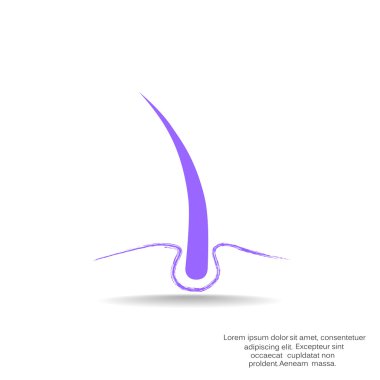 Sağlıklı saç web simgesi