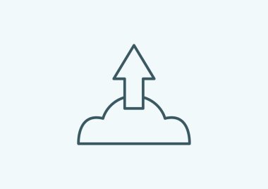 Bulut dosya karşıya yükleme simgesi