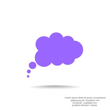 Bulut köpük basit web simgesi