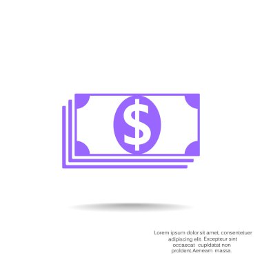 Dolar web simgesi yığını