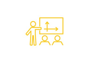 iş büyüyen grafik sunum simgesini