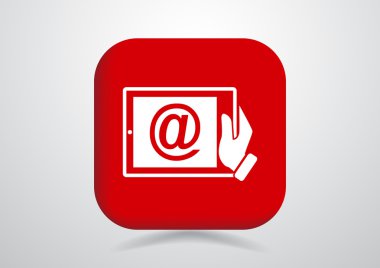 Dijital tablet basit web simgesi