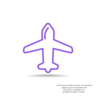 uçak web simgesi
