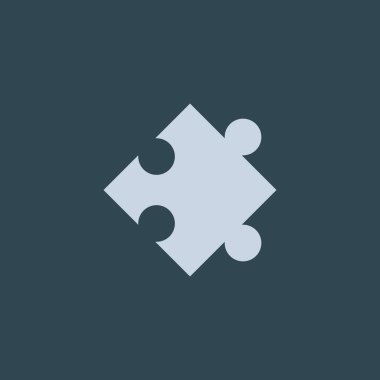 Bulmaca öğesi basit web simgesi