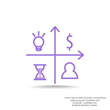 Fikir kavramı web simgesi