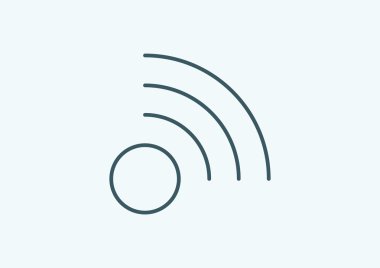 Kablosuz dalgalar web simgesi 