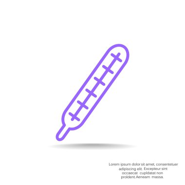 tıbbi termometre simgesi 