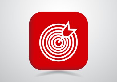 Yuvarlak hedef web simgesi