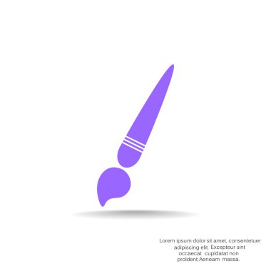 Basit fırça web simgesi