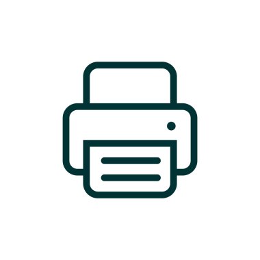 Kağıt web simgesi ile çalışma yazıcı 