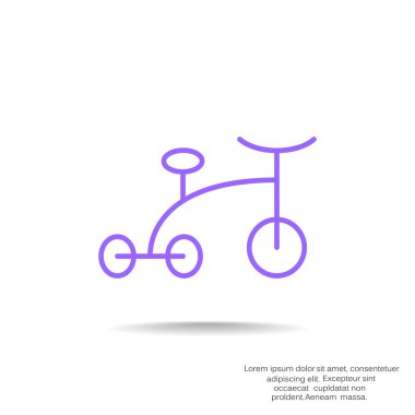 üç tekerlekli bisiklet web simgesi