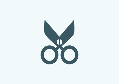 Makas basit web simgesi