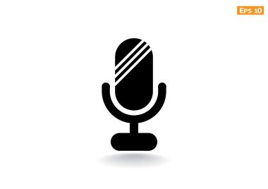 Basit mikrofon web simgesi