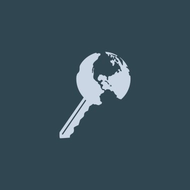 Dünya web simgesi anahtarı