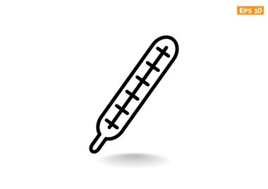 tıbbi termometre simgesi 