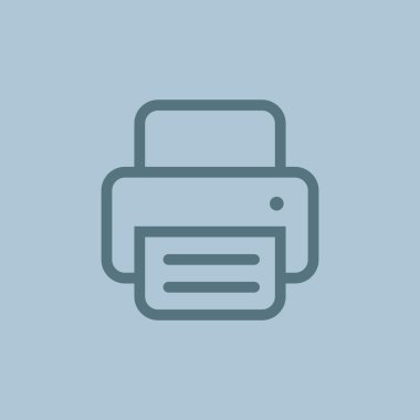 Kağıt web simgesi ile çalışma yazıcı 