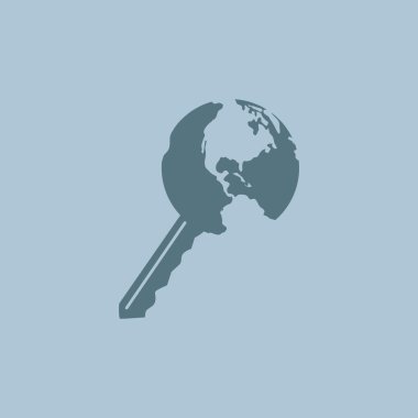 Dünya web simgesi anahtarı