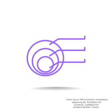 Basit yuvarlak Infographic web simgesi