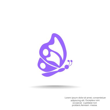 Basit kelebek web simgesi