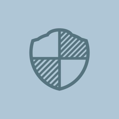 Basit kalkan web simgesi