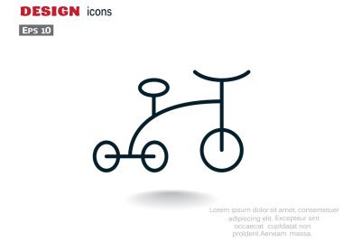 üç tekerlekli bisiklet web simgesi
