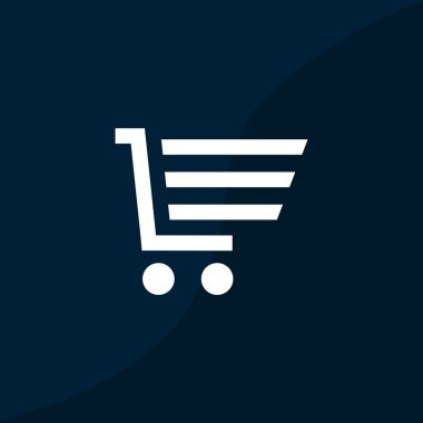 Alışveriş sepeti basit web simgesi
